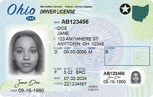 ohio bmv card compliant dl driver